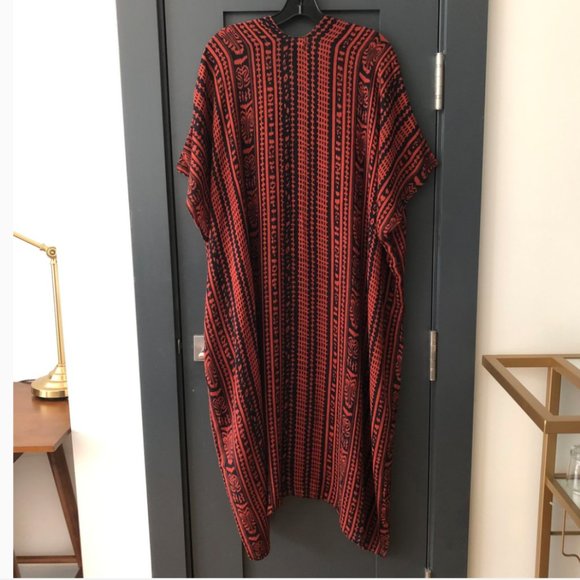 Anthropologie Roffe Beach Cover Up Duster Tribal Print - Picture 10 of 10